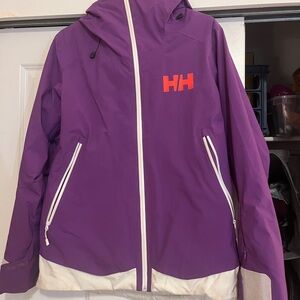 Helly Hansen Purple and White Ski & Snow Jacket